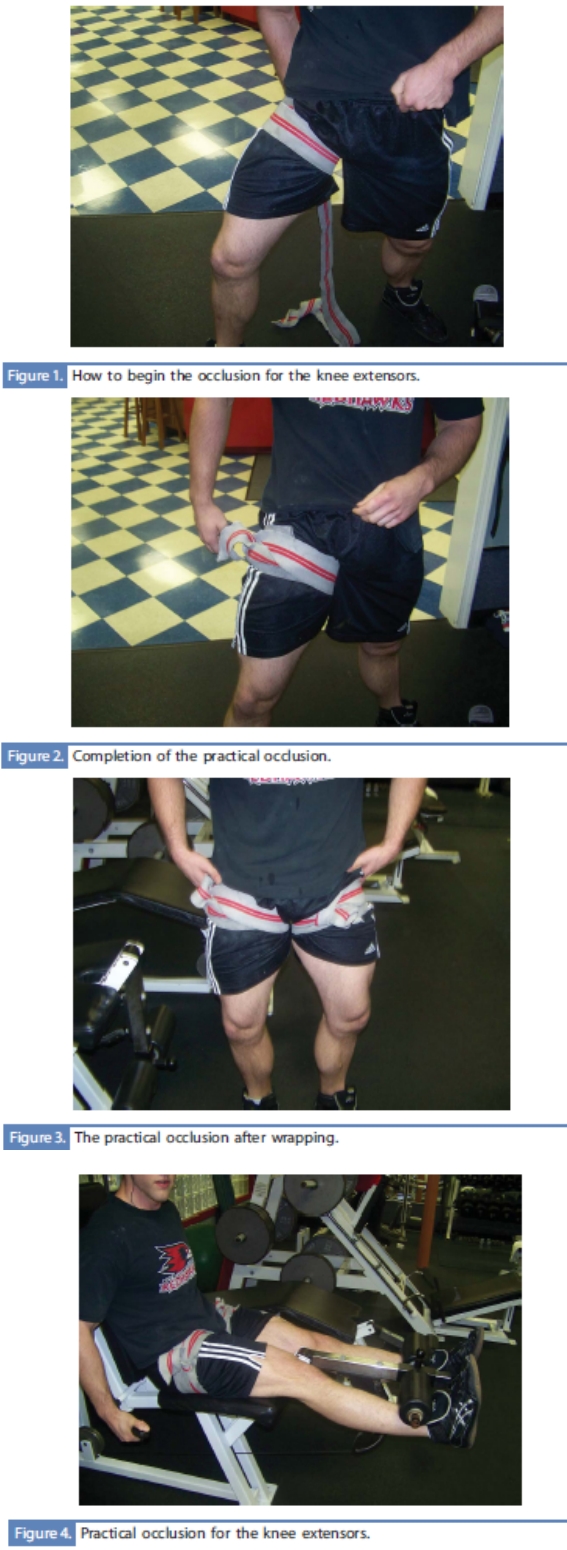 occlusion training - leg extension